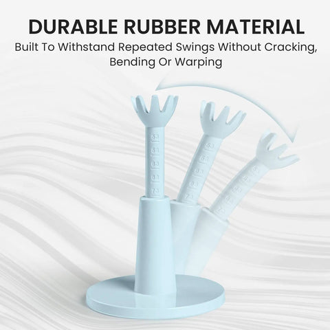 Unbreakable Rubber Golf Tee With Adjustable Height From 2.1 To 2.9 Inches showing 8-claw grip and durability description