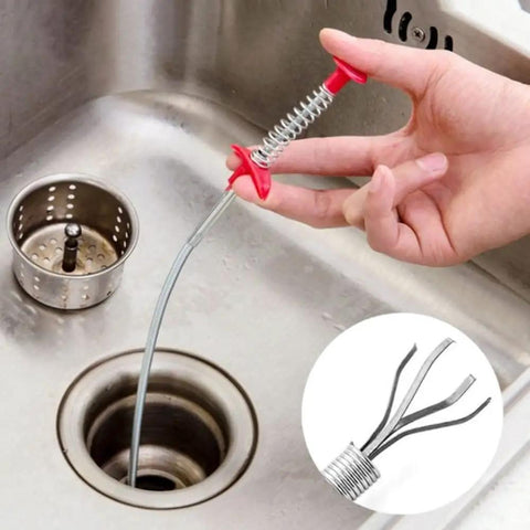 Flexible Grabber Claw Reacher Tool With Four Claws Bendable Hose Pickup Reaching Assist For Litter Pickup Home Sink Drains And Toilet 24 Inch Extension Super Handy