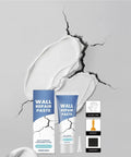 Wall Repair Paste Crack Filler Kit With Fast Dry Putty For Drywall Concrete Tile And Ceiling Seamless Texture Patch No Mess Easy Fix For Cracks And Holes Home Improvement Must Have For DIY Repairs, with kit contents and crack illustration