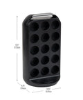 Single Serve Coffee Pod Carousel Organizer, 35 Pod Capacity, Lazy Susan Metal Mesh Design, Black Countertop Storage