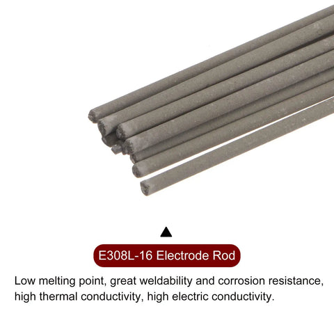 E308L-16 Stainless Steel Welding Rod One Sixteenth Inch By Ten Inch Electrodes 0.29 Lb Pack details and features.
