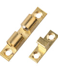 Heavy Duty Smooth Quiet Double Ball Catch For Kitchen Cabinet Doors And Shoe Cupboards, solid brass construction, adjustable fit.
