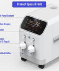 Front view of Hydrogen Wellness Inhalation System With 1000 Ml Per Minute Browns Gas Output showing display and outlets.