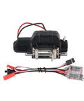 Cool 1/10 Automatic Crawler Winch Kit With Remote And Control System For HSP Axial SCX10 D90 HPI Off Road RC Cars, top view showing winch and wiring.