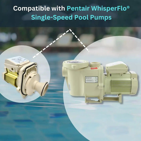 2HP WhisperFlo PowerEnd Complete Assembly Plug And Play OEM Replacement For Pentair WhisperFlo Pool Pumps preassembled view