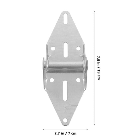 Heavy Duty Exterior Garage Door Hinge Self Closing With Bracket Replacement Kit, steel hinge with dimensions 7.5x2.7 in