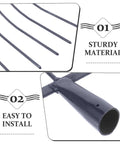 Heavy Duty Outdoor Farming Fork with iron pitchfork tines and handle showcasing sturdy material and easy installation.