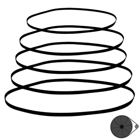 Five Size Turntable Belt Replacement Kit With Premium Japanese Rubber Belts For Belt Drive Record Players, 33/45 RPM displayed