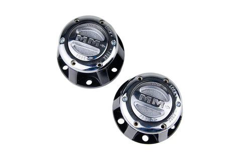 Premium Manual Locking Hub Pair For Classic Jeep CJ And Scout II With Six Bolt 27 Spline Replaces OEM Manual And Automatic Hubs