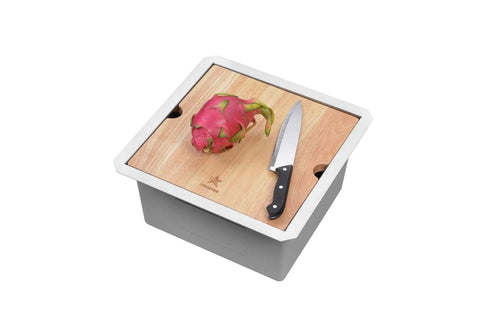 Workstation Ledge Undermount Single Bowl 304 Stainless Steel Kitchen Sink With Grid Cutting Board Strainer And Clips 15 By 15 Inches