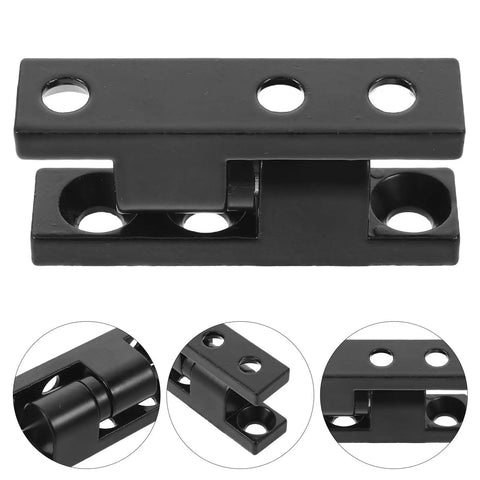 Heavy Duty Lift Off Cabinet Hinges Detachable Black Zinc Alloy With Integrated Lock Mechanism And Mounting Holes