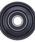 Close-up of pulley from Belt Tensioner And Serpentine Belt Idler Pulley Kit For Chrysler Town And Country Voyager Dodge Caravan