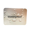 Close-up of waterproof tin from the Emergency Fire Starter Kit With Pre Shaved Magnesium, 3.15 Inch Ferro Rod, And 4 Inch Waxed Rope in drops
