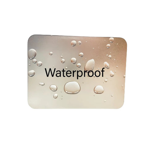 Close-up of waterproof tin from the Emergency Fire Starter Kit With Pre Shaved Magnesium, 3.15 Inch Ferro Rod, And 4 Inch Waxed Rope in drops