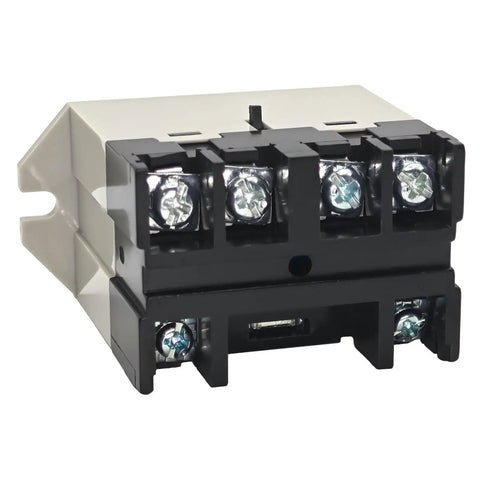 General Purpose Relay With Built In Test Button 24 VDC Screw Terminal Connections Upper Bracket Mount DPST No Contacts Class B Insulation