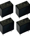 Four Pack General Purpose Relay Set 12V DC 10A SPST 4 Pin High Power Relay For DIY Projects Automotive And Home Automation