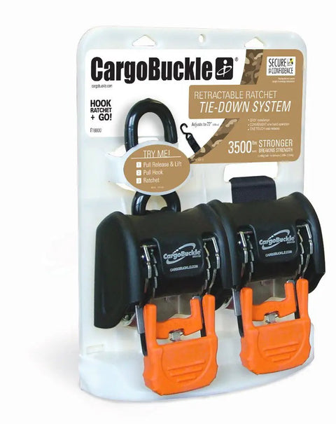 G3 Retractable Ratchet Tie-Downs 2x72 Pair Orange And Black Heavy Duty Cargo Straps For Trucks Trailers And Vans Safe Secure Hauling And Tie Down With Quick Release Ends For Easy Securing
