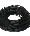 Pack Of Fifty Nsf 70D Certified Epdm O Rings coiled up, designed for drinking water plumbing and chemical resistance.