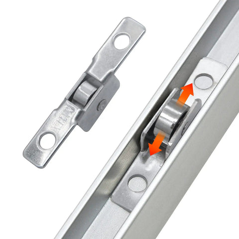 Top Shelf Heavy Duty 3/8 Inch Sliding Window Rollers 12 Pack Metal Wheels showing metal roller in track for easy installation.