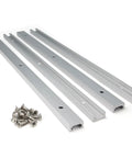 Rock Solid 400Mm T Track Slider Kit Aluminum Alloy Jig Rails with Pre Drilled Mounts and Self Tapping Screws, four 16 inch rails and screws.