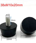 Adjustable Rubber Foot Pads 40 Piece Set For Tables And Chairs M8 M10 Vibration Dampening Anti Scratch Floor Protectors