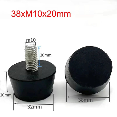 Adjustable Rubber Foot Pads 40 Piece Set For Tables And Chairs M8 M10 Vibration Dampening Anti Scratch Floor Protectors