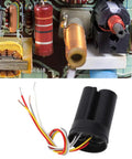 450V 12uF Plus 5uF Dual Start Capacitor for Washing Machines and Electric Pumps CBB60 shown with wiring and circuit board