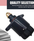 Built Tough Idle Speed Control Valve For Daily Cruisers Heavy Duty Replacement on a white background showing durable black finish.