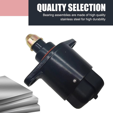 Built Tough Idle Speed Control Valve For Daily Cruisers Heavy Duty Replacement on a white background showing durable black finish.
