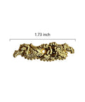 Metal Alloy Menuki Tsuka Fitting For Katana Wakizashi And Tanto, Traditional Japanese Samurai Sword Ornament, 1.73 inch, gold color