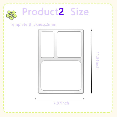 Professional Two Piece Valet Tray Router Templates For Busy Workshops Heavy Duty 5MM Tracing Guides measuring 7.87x11.81 inches.
