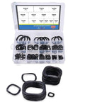 320 Piece Carbon Steel Curved Spring Washer Kit Black Crinkle Wave Washers Vibration Resistant For Electrical And Household Appliances Includes 15 Sizes From 3mm To 39mm Heavy Duty Set For Pros. Open case with black carbon steel wave washers in assorted sizes
