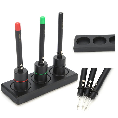 Watch Oiler Pen Set Three Piece With Stand For Watchmakers Automatic Precision Oil Pens Lubricating Movement Parts Pro Grade Watch Repair Tool Kit Includes Green Red Black Oil Pens
