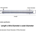 Schematic of Premium Heavy Duty Stainless Steel Extension Spring Delivering Beast Mode Tension And Top Shelf Toughness For Window Tracks And Garage Doors 1000 Millimeter.