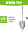 SDS Max Shank 40Cr Steel Clay Spade Demolition Jack Hammer Bit 16.1 Inch Digging Shovel Bit with specifications chart