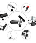 Exploded view of All In One Bicycle Chain Removal And Installation Tool with Chain Hook, steel K5 body, and CR-V thimbles for 5-11 speed chains.