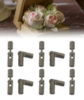 Mini Brass Barrel Hinges 10 Piece Set Concealed Cabinet Hinges Invisible Secure Seamless For Wooden Boxes Jewelry Boxes And Small Projects 5x25mm Yellow Brass With Black Finish Dope Hardware