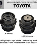 Toyota Oil Filter Wrench 64mm 14 Flute CNC Machined Aluminum Removal Tool Fits various engine size cartridge caps