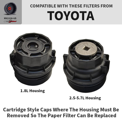 Toyota Oil Filter Wrench 64mm 14 Flute CNC Machined Aluminum Removal Tool Fits various engine size cartridge caps
