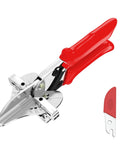 Ratchet Miter Shears Multi-Angle Cutter 45-135° Single Pack for Trim, Shoe Molding & Quarter Round with SK5 Blade and Red Handle