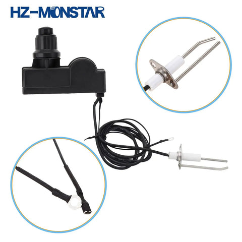 Low Pressure LPG Propane Gas Fire Pit Flame Failure Safety Control Valve Kit With Igniter Assembly Push Button Ignition shown