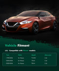 Vehicle fitment chart for Alternator Replacement For Nissan Frontier And Xterra Two Point Four Liter 12V 70 Amp One Groove Pulley