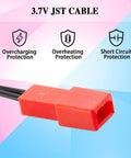 Fast Charge 3.7V JST Battery Charger For Bubble Guns And RC Toys 5V Input With 2A Output USB cable with protection features