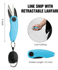 Line snips from 4 Piece Pistol Grip Fishing Tool Kit With 45 Degree Pliers Fillet Knife Gripper Line Snips And Fly Fishing Retractor