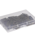 Small Hinges For Wooden Boxes And Cabinets, 30Pcs Brass Bronze Polished 180 Degree Butt Hinges With Screws in a clear box