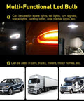 Bright 12V White LED Bulbs Kit With 50 SMDs For 1156 1141 1003 Fit Car Interior RV Camper Lights Ten Pack Install