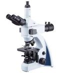T670Q PL FLLED B Fluorescence Microscope With Blue Band LED Illumination, Infinity-Corrected Optics, Koehler Illumination, Five Plan Objectives 4X 10X 20X 40X 100X on white body