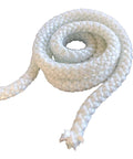 MinGlas fiberglass knitted rope seal, white, 1-inch by 8 ft, stove/oven door gasket, coiled.