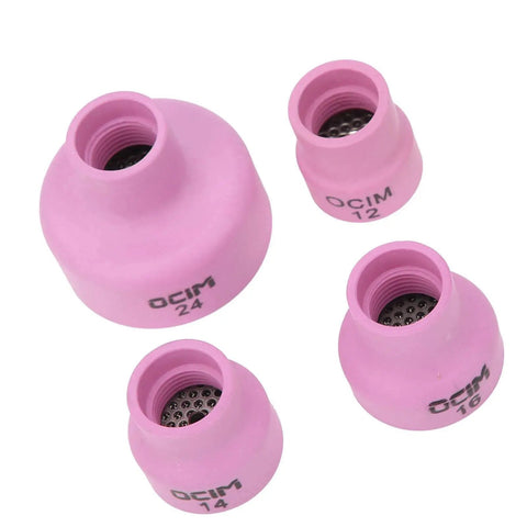 Ceramic Welding Cup Set For TIG Welding, Alumina Torch Gas Lens Kit WP 17 18 26 No 12 14 16 24 Cups