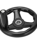 Boss-Grade 160mm Round Digital Handwheel for Milling Machines and Lathes, 16mm Mount, with Detachable Handle, black finish